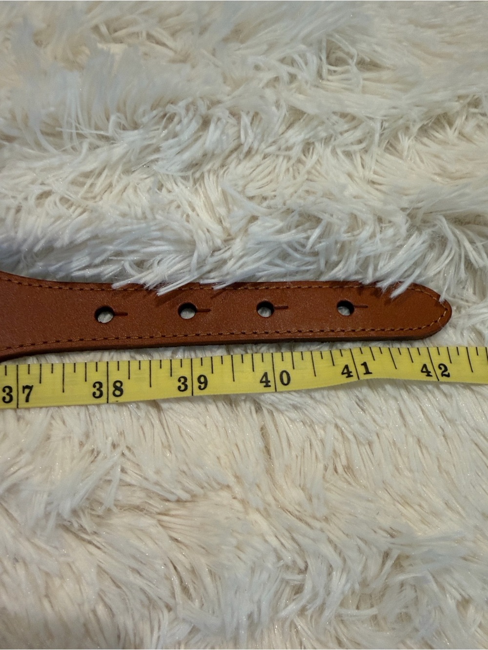 Anthropologie Wide Corset Leather Wrap Waist Belt Cedar Tan SIZE 1X NEW - Picture 6 of 6